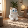 Ai plush toy Sanhua Cat voice interaction intelligent companion Ai large model WiFi connected ai smart toy dynamic eye screen plush doll details Picture